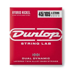 Dunlop DBHYN45105 Hybrid Nickel Bass Strings 4-String